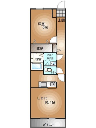 江曽島駅 徒歩15分 1階の物件間取画像